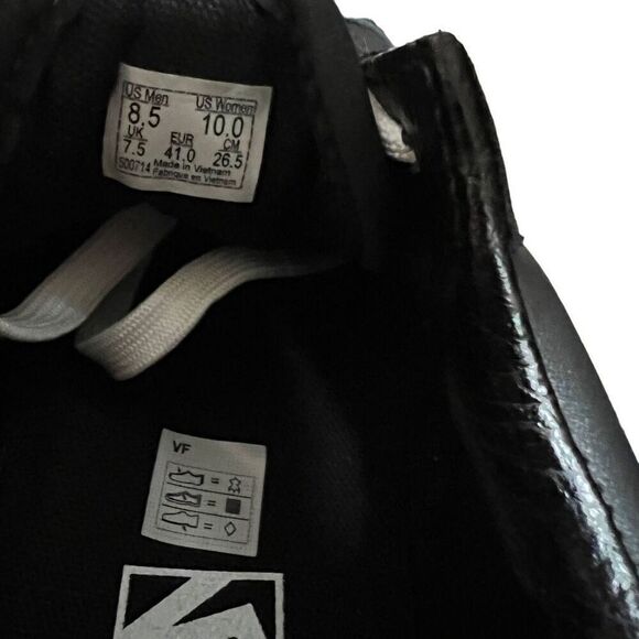 Vans Old Skool Stacked Shiny black leather platform sneaker  Women’s 10 - Picture 3 of 8